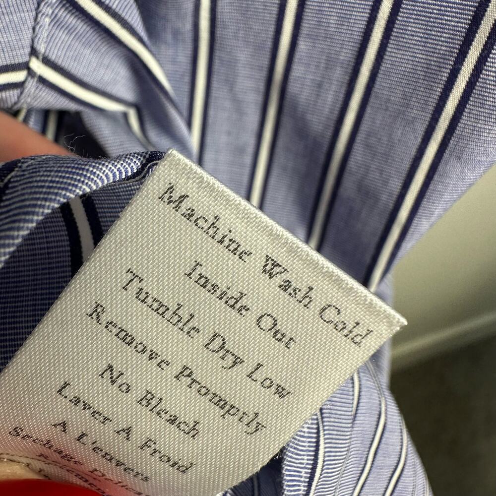 Frank & Eileen Womens SIlvio Untuckable Button-Up Striped Shirt Size Small - Picture 10 of 14